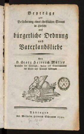 1-78, Beytraege zur Befoerderung eines christlichen Sinnes ...