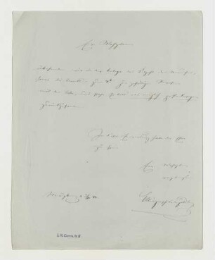Brief von Carl Etlinger an Joseph Heller