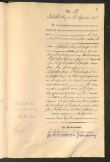 Standesamtsbuch der Stadt Aschaffenburg: Geburten 365/1900 - 184/1901