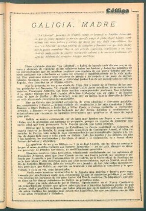 Galicia, madre : [De "La Libertad", Madrid]