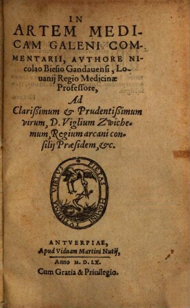 In artem medicam Galeni commentarii
