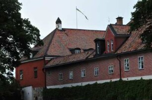 Mariefred - Aussenansicht von Schloss Gripsholm : Aussenansicht des Schlosses Gripsholm, aufgenommen am 22. Juli 2012 in Mariefred