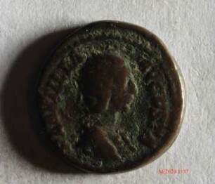 Römische Münze, Nominal Denar, Prägeherr Caracalla für Plautilla, Prägeort nicht bestimmbar, Fälschung