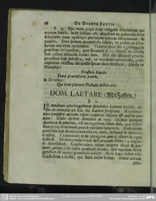 Dom. Laetare (Mit Fasten.)