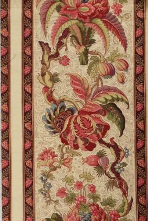 Tapeten-Borte mit orientalischen Blüten