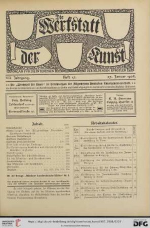 Heft 17 (27. Januar 1908)