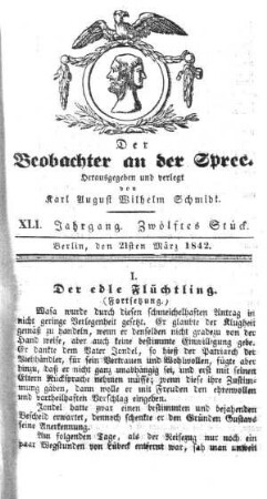 12. Stueck, 21. Maerz 1842