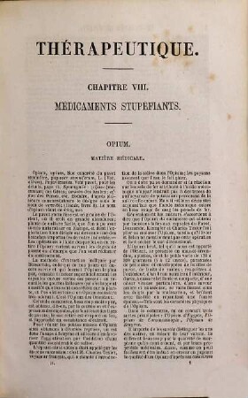 Traité de Thérapeutique et de Matiere médicale, 2