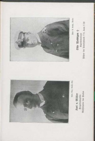 Karl v. Müller Fregattenkapitän; Otto Weddigen Kapitänleutnant