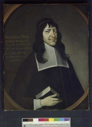 Bildnis des Reinhold Pauli, 1674-1682 Professor der Theologie in Marburg (1638-1682)