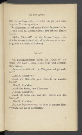 Es war einmal