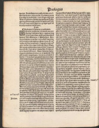 Prologus in habacuc prophetam.