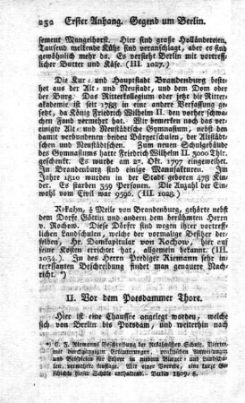 II. Vor dem Potsdammer Thore