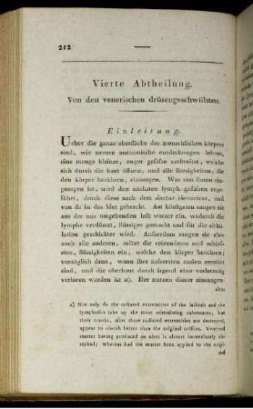 Vierte Abtheilung. Von den venerischen Drüsengeschwülsten.