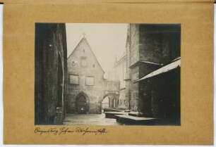 Haus am Domherrenstift, Regensburg: Ansicht (aus: Skizzen- und Fotoalbum 6)