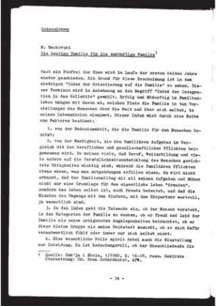 Die heutige Familie für die zukünftige Familie