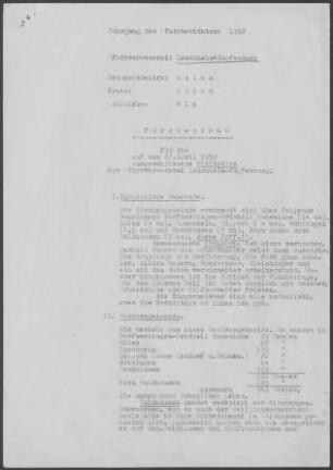 Lauchheim (Kapfenburg) mit Westhausen, Hülen, Lippach, Röttingen, Hohenlohe und Waldhausen (Aalen): Pfarrbericht 1952