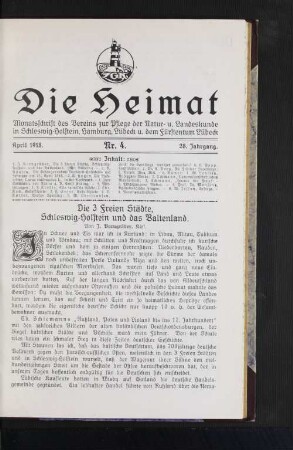 April 1918. Nr. 4. 28. Jahrgang.