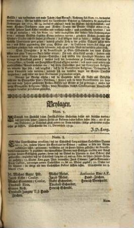 Ad Num. III. Additamentum 3tium. Die Kirche zu Glan-Münchweiler angehend