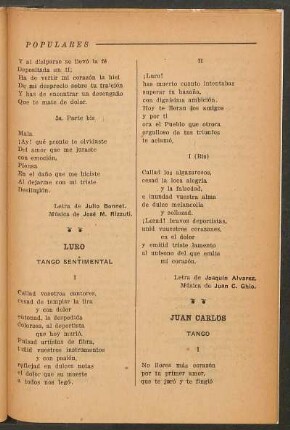 Luro : Tango sentimental