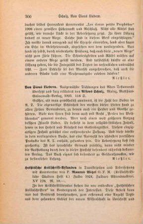 300-301 [Rezension] Witzel, Maurus, Hethitische Keilschrift-Urkunden in Transcription und Uebersetzung mit Kommentar