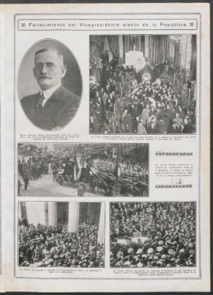Fallecimiento del Vicepresidente electo de la República