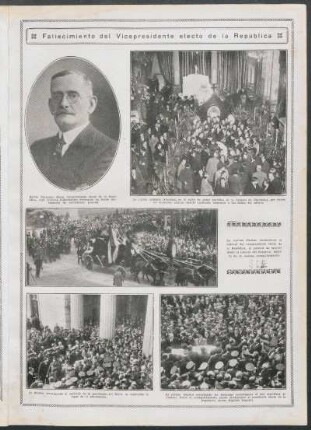 Fallecimiento del Vicepresidente electo de la República