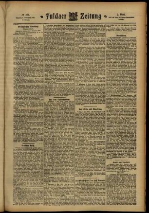 Zweite Ausgabe vom Dienstag, den 05. November 1912.