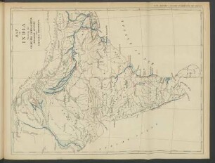 Map of India Showing the Principal Canal & Delta irrication systems and navicable waterways.