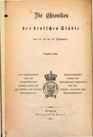 Die Chroniken der niederrheinischen Städte, 2. Cöln