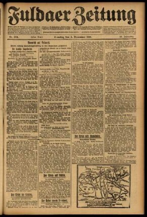 Erste Ausgabe vom Samstag, den 02. Dezember 1916.