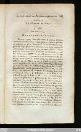 Sectio 2. De Ordine Salutis.