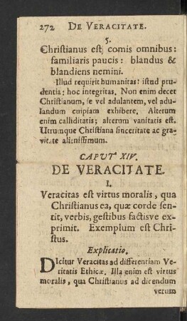 Caput XIV. De Veracitate.