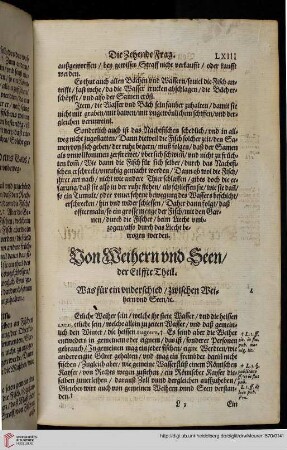 Von Weihern und Seen / der Eilffte Theil