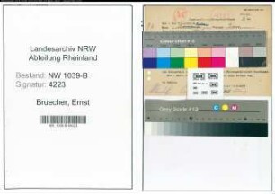 Entnazifizierung Ernst Bruecher , geb. 00.00.0000 ()