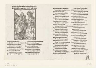 Tod und Landsknecht (Flugblatt mit einem Gedicht in 76 Verszeilen)