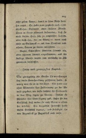 Zwey und zwanzigstes Kapitel.