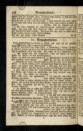 58-65, IX. Neujahrslieder