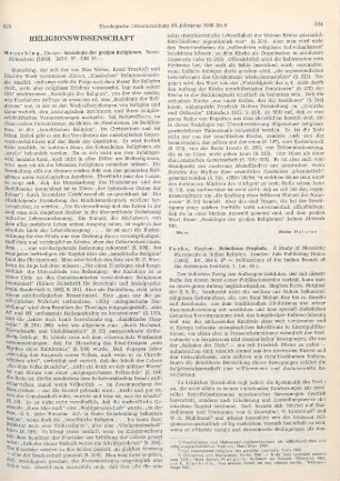 574-575 [Rezension] Fuchs, Stephen, Rebellious prophets