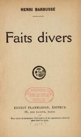 Faits divers