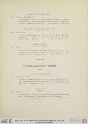 Gemälde neuzeitiger Meister (Nr. 95-176)