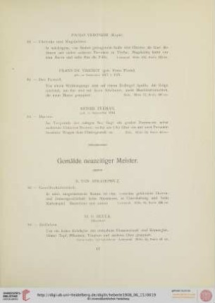 Gemälde neuzeitiger Meister (Nr. 95-176)