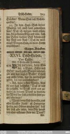 XXVI. Tisch-Lieder.