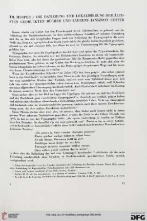 Die Datierung und Lokalisierung der ältesten gedruckten Bücher und Laurens Janszoon Coster