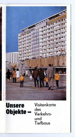 Prospekt: VEB Verkehrs- und Tiefbaukombinat Dresden