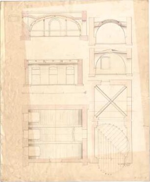 Reiffenstuel, Michael; Studienblätter - Grundrisse, Schnitte