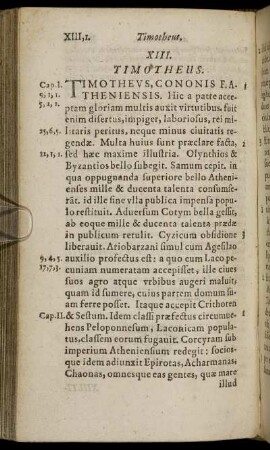 XIII. Timotheus.
