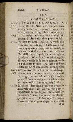 XIII. Timotheus.