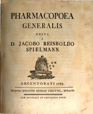Pharmacopoea Generalis. [1]