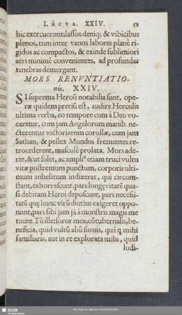Mors Renuntiationis. XXIV.